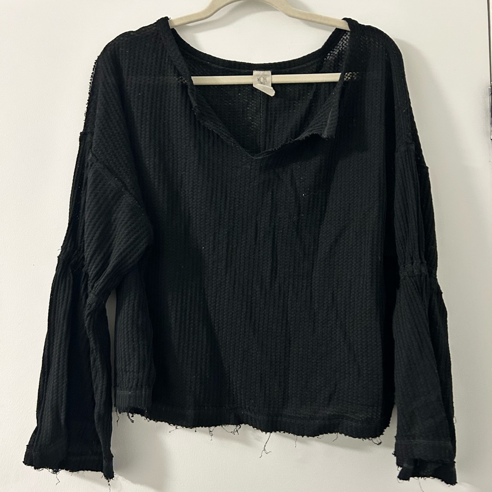 We The Free Black Long Sleeve Top